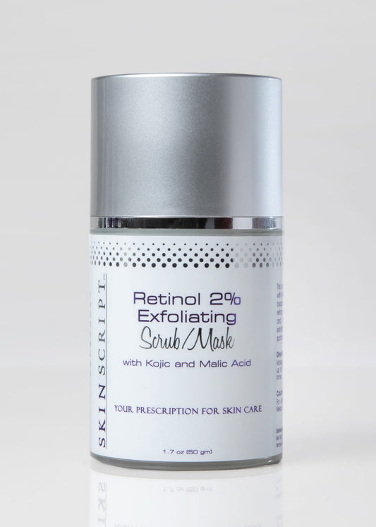 Skin Script™ Retinol 2% Exfoliating Scrub/Mask NEW & SEALED 1.7 oz